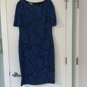 Beautiful Blue and Black London Times Dress